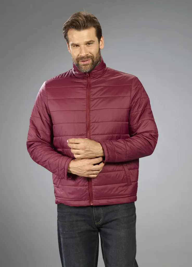 Softshelljacke 2 in 1, mit rausnehmbarer Innenjacke, Frabe grau/bordeaux, Gr.M