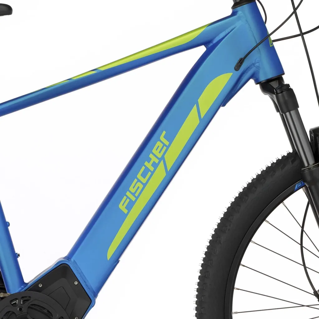 Unisex E-Bike MTB, 29 Zoll, Rahmengröße, 46 cm, 12-Gang Kettenschaltung, blau matt, MONTIS 6.0i