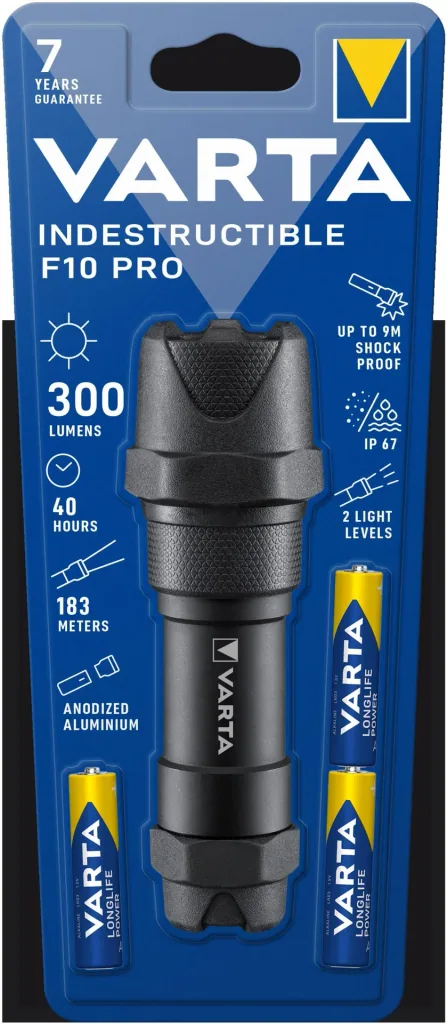 LED Taschenlampe - F10 Pro Indestructible, stoßabsorbierend