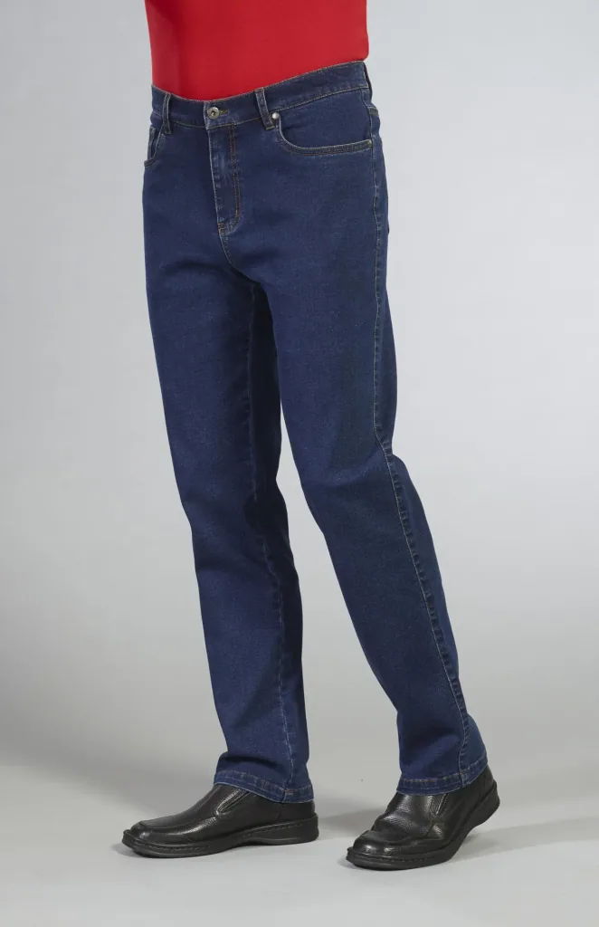 5 Pocket Jeans, Farbe Indigo , Gr.48