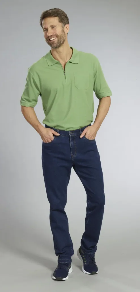5 Pocket Jeans, Farbe Indigo , Gr.48