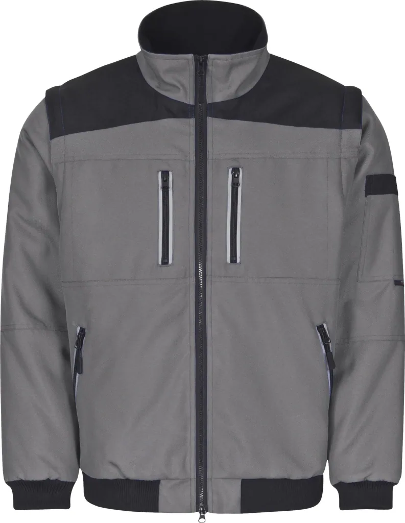 Funktionsblouson, grau-schwarz, Gr. M