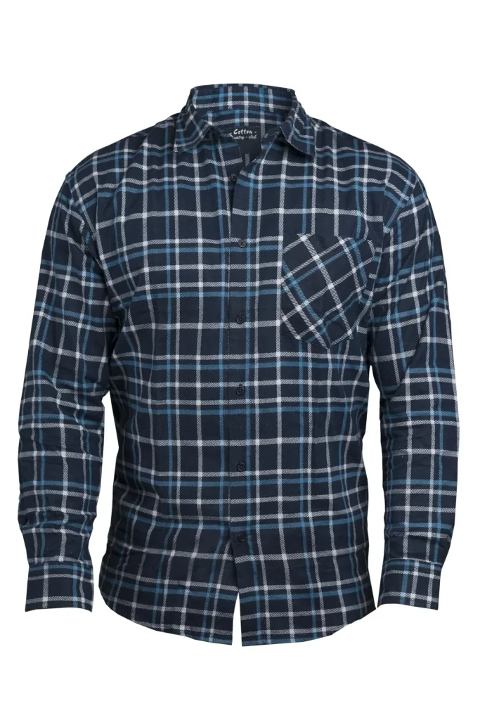 Flanellhemd kariert, Länge 85cm, Gr. 41/42, farblich sortiert