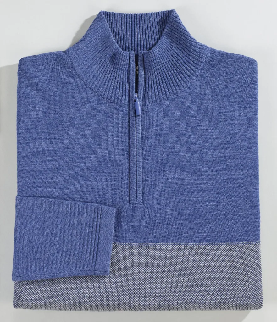 Pullover mit Reißverschluß, Farbe royal, Gr.M