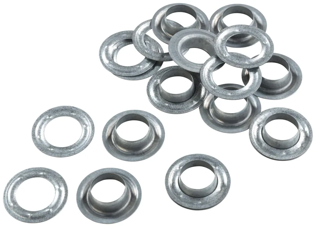 Ösen mit Scheiben, 20 mm, verzinkt, 10 Stück, zu 480095 Ösenzange XXL