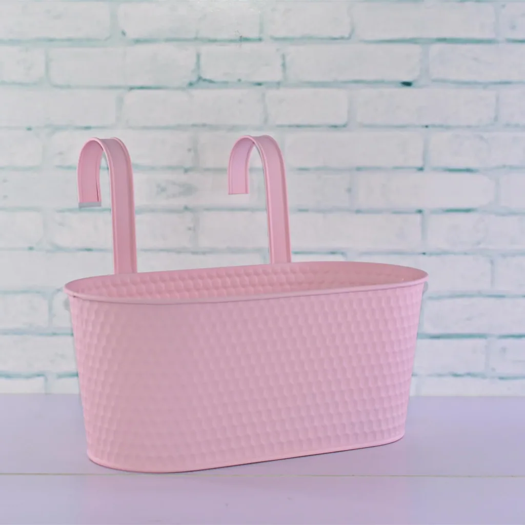 Übertopf Pink aus Metall 2er Set