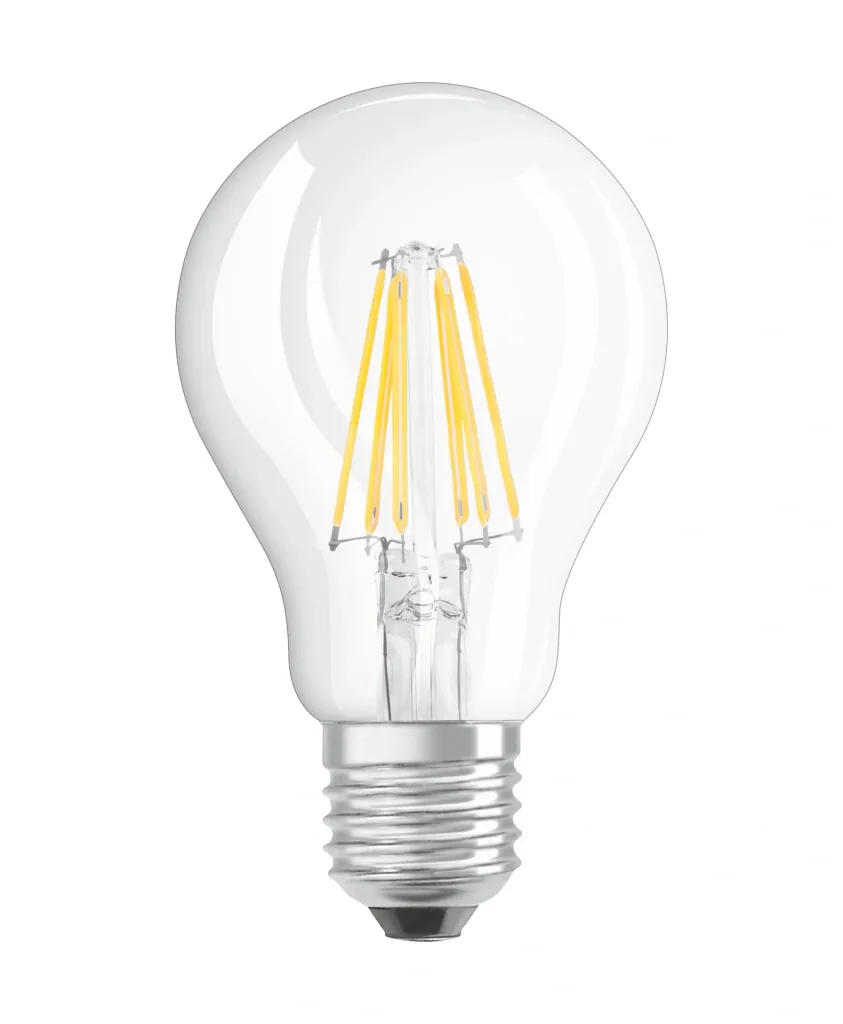 LED STAR FILAMENT Lampe mit 7 Watt, E27, kaltweiß, klar