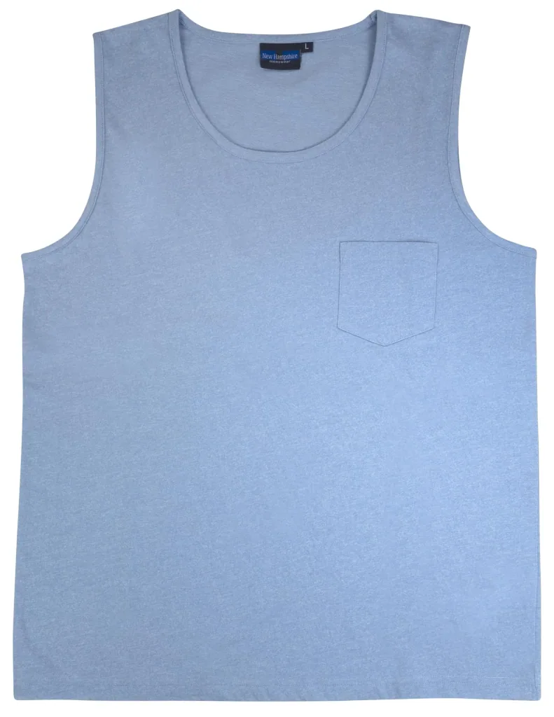 Tank Top, Farbe hellblau/melange, Gr.M