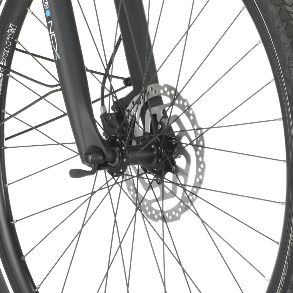 Damen E-Bike Trekking, 28 Zoll, Rahmengröße 44 cm, 10-Gang Kettenschaltung, schwarz matt, VIATOR ETD 1861