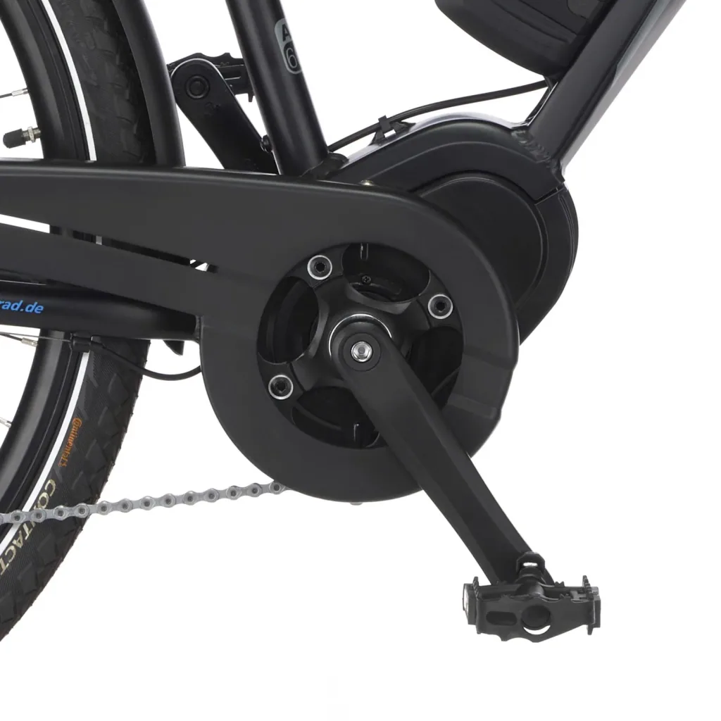 Damen E-Bike Trekking, 28 Zoll, Rahmengröße 44 cm, 10-Gang Kettenschaltung, schwarz matt, VIATOR ETD 1861