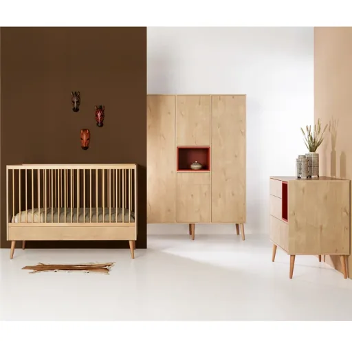 Quax Cocoon Kiste für Kleiderschrank Cocoon, Farbe Kiste: Moos braun/grün