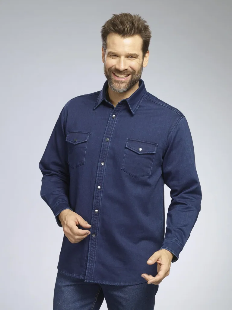 Jeanshemd, Farbe jeansblau, Gr.XL