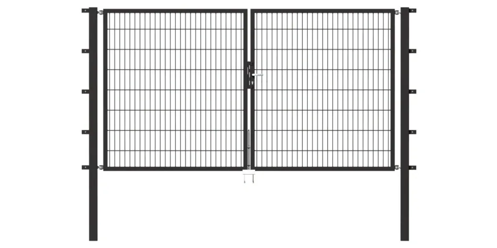 Doppeltor Flexo mit Zubehör, anthrazit, Breite 350 cm, Höhe 140 cm, PF: 80x80 cm
