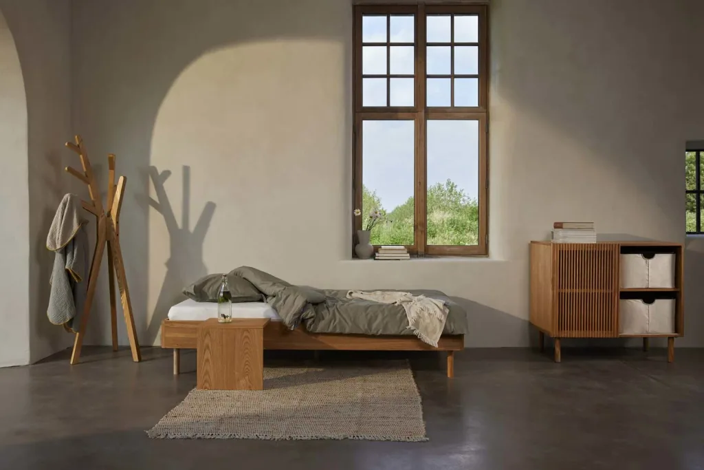 Quax HAI NO KI Nachttisch für Kinderbett Esche natur