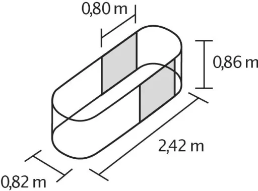 Hochbeeterweiterung Stretched 858, Farbe rubin