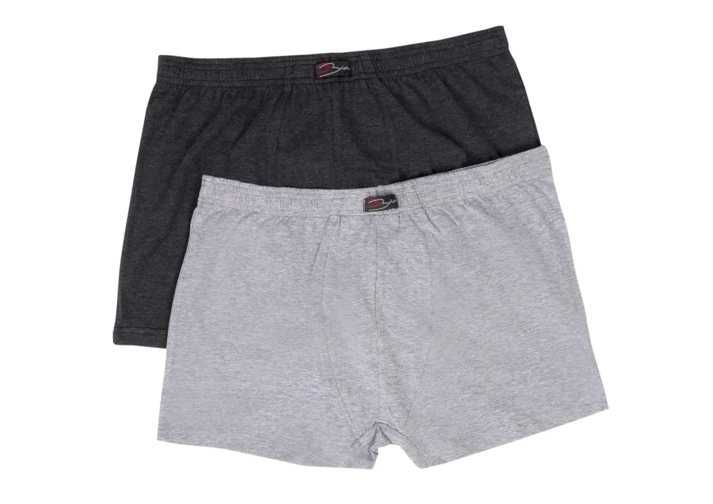 Retroshorts im 2er Set, hellgrau/dunkelgrau, Gr.7