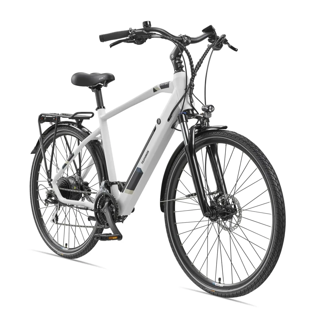 Herren Alu Trekking E-Bike, 28 Zoll, Rahmenhöhe 50 cm, 24-Gang Kettenschaltung, kreide, XC941 Expedition
