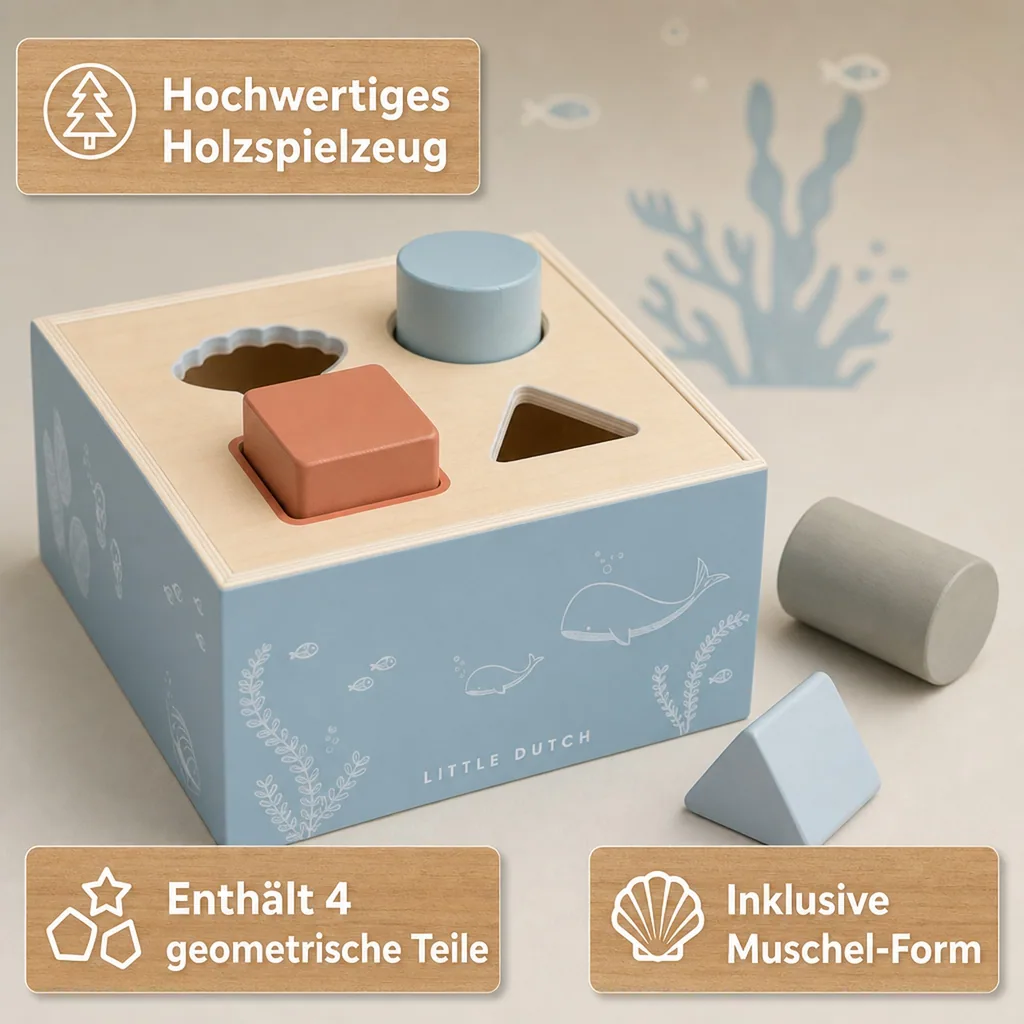 Little Dutch Sortierbox "Ocean" blau