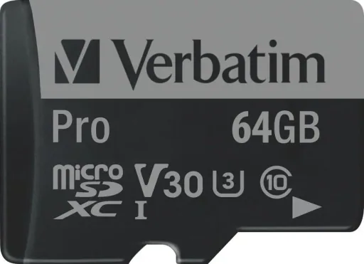 64 GB microSDXC Speicherkarte mit SD Karten-Adapter, U3, UHS-I