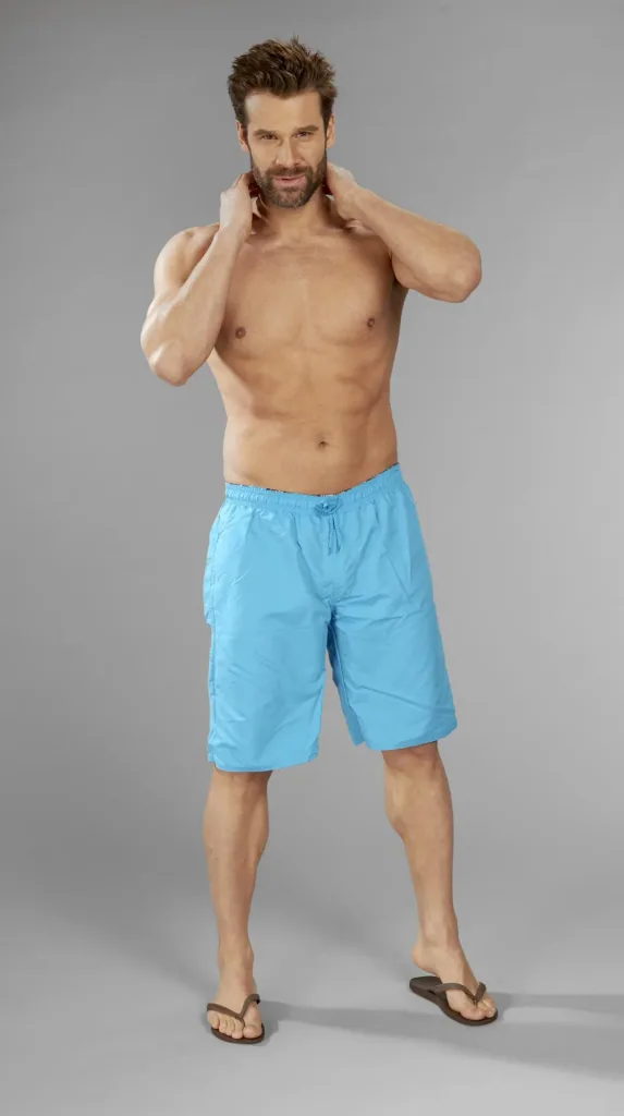 Wendeshorts, Farbe Azur/Azur gemustert, Gr.M
