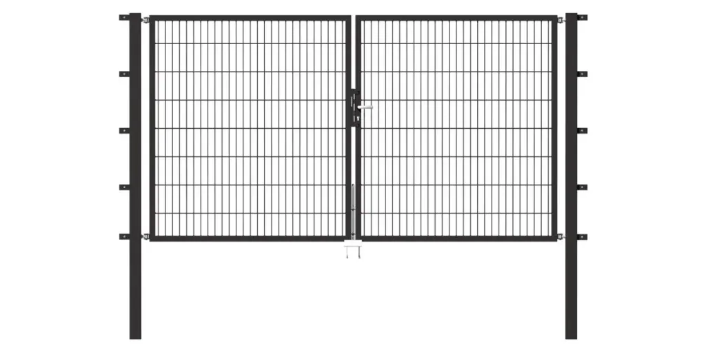 Doppeltor Flexo mit Zubehör, anthrazit, Breite 250 cm, Höhe 140 cm, PF: 60x60 cm