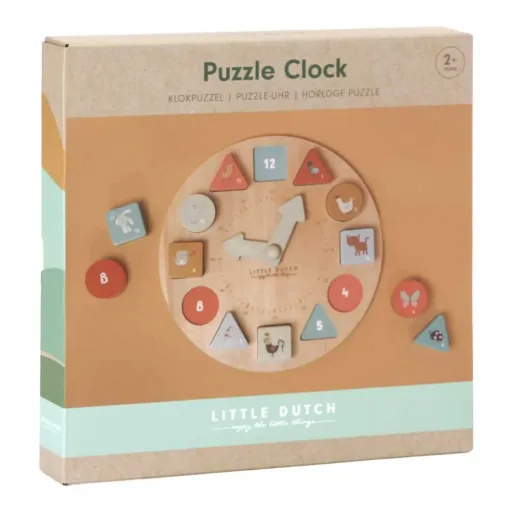Little Dutch Puzzle Uhr Tiere Holz
