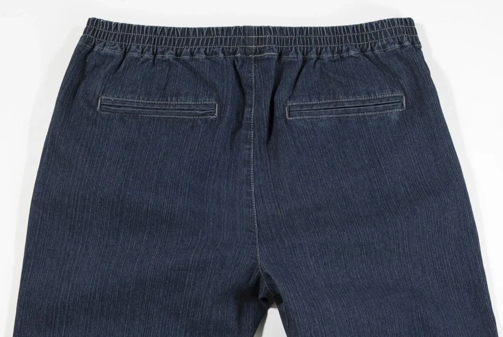 Schlupfjeans mit Dehnbund, Farbe indigo, Gr. 29