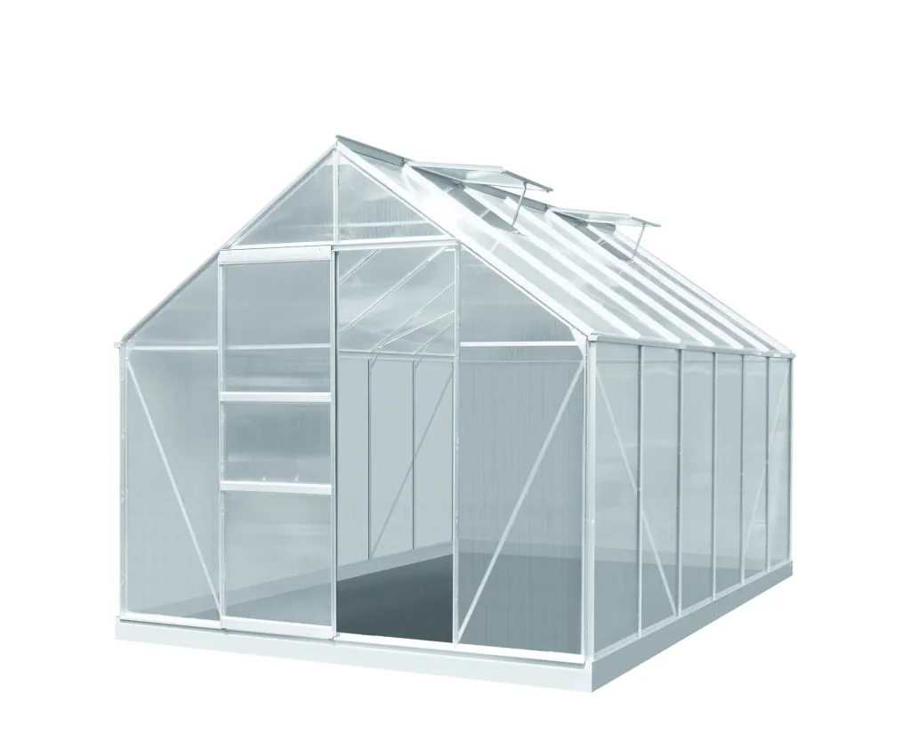 Gewächshaus Merkur 9900 HKP 6 mm, Farbe alu