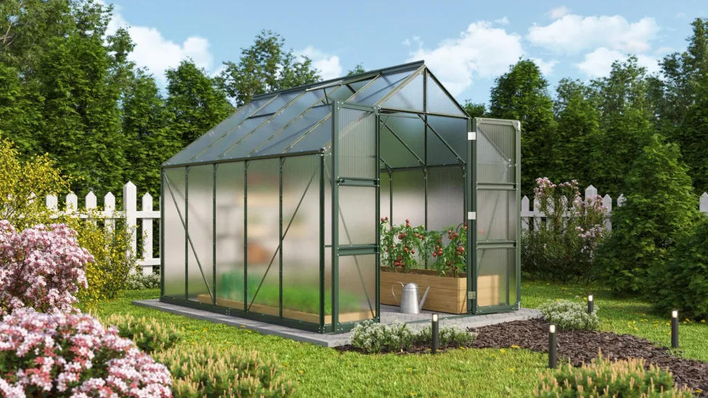 Gewächshaus Domus 8300 HKP 6 mm, Farbe smaragd