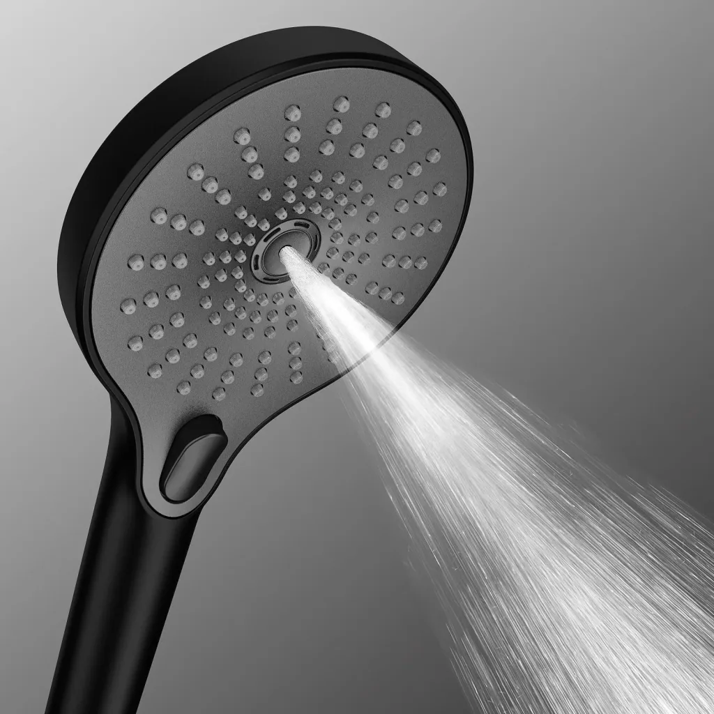 Duschkopf Ultimate Shower Schwarz/Grau, Ø 13 cm