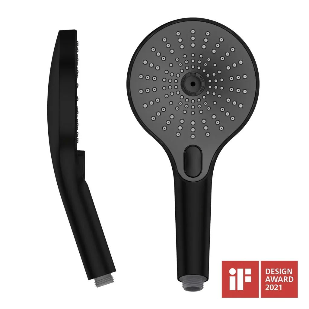 Duschkopf Ultimate Shower Schwarz/Grau, Ø 13 cm