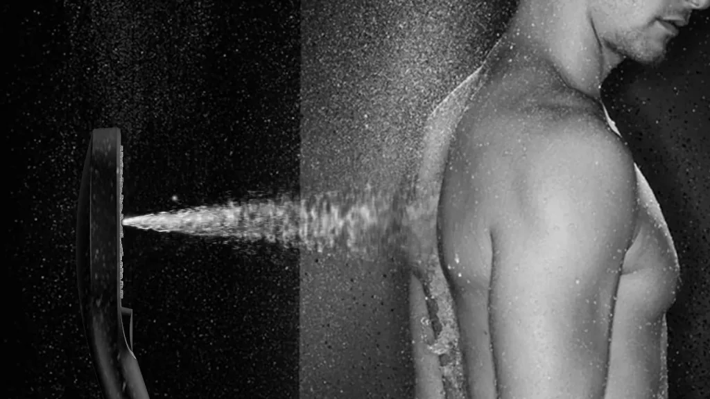 Duschkopf Ultimate Shower Schwarz/Grau, Ø 13 cm