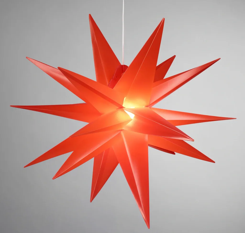 LED Kunststoff Stern, rot, ø 100 cm
