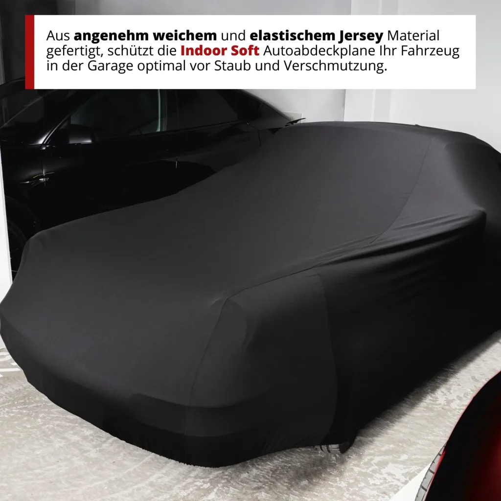 Autoplane Indoor Soft, PKW-Abdeckplane Größe M schwarz