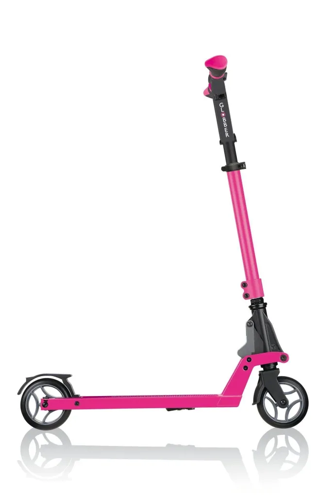 ONE K 165 DELUXE Tretroller, 165 mm, ABEC 7, höhenverstellbar, Handbremse, Klappmechanismus, schwarz