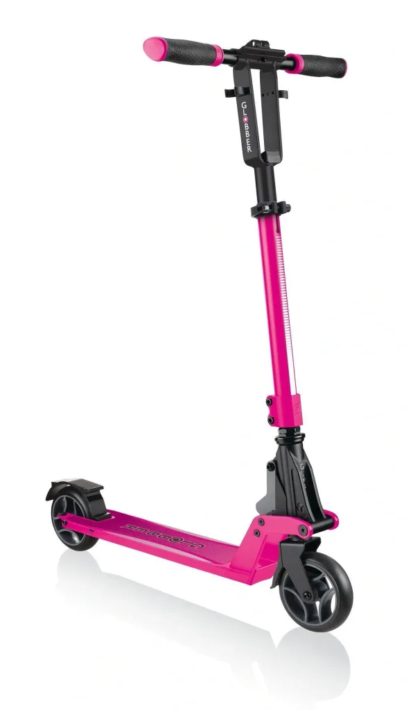 ONE K 165 DELUXE Tretroller, 165 mm, ABEC 7, höhenverstellbar, Handbremse, Klappmechanismus, schwarz