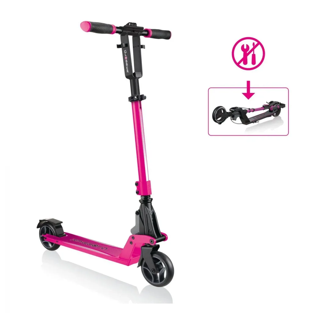 ONE K 165 DELUXE Tretroller, 165 mm, ABEC 7, höhenverstellbar, Handbremse, Klappmechanismus, schwarz