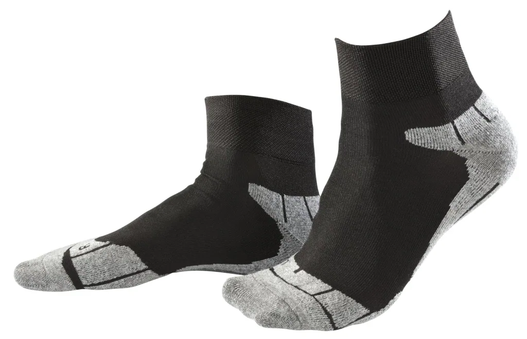 Sportsocken im 2er Pack, Farbe schwarz/grau, Gr.39/42