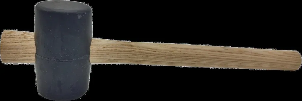 Gummihammer schwarz, 75mm