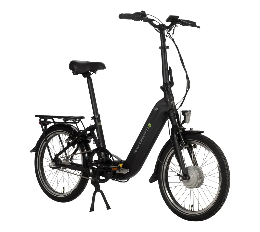 Unisex E-Faltrad, 20 Zoll, Rahmenhöhe 33 cm,3 Gang Nabenschaltung, Schwarz, Sylt