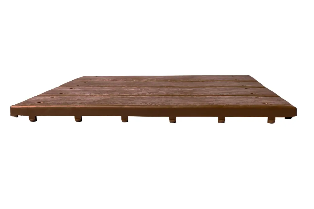 Gartenplatten, Holzdielen-Optik, 30 x 30 cm, 6er-Set