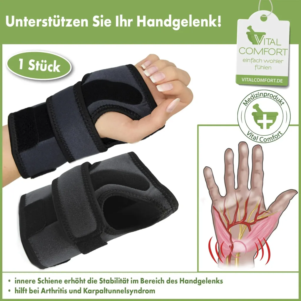 Handgelenkbandage bei Athrose und Karpaltunnel, rechts, 1 Stück
