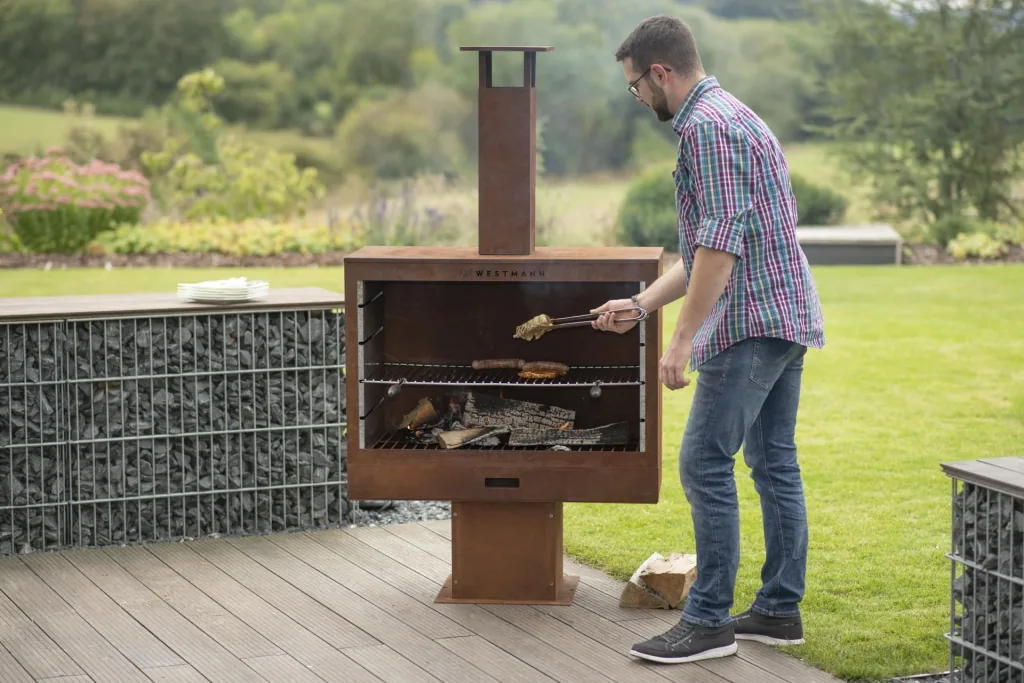 Grill und Kaminofen rost
