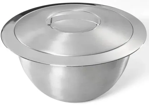 Thermoschüssel mit Deckel, Edelstahl, 1 Liter