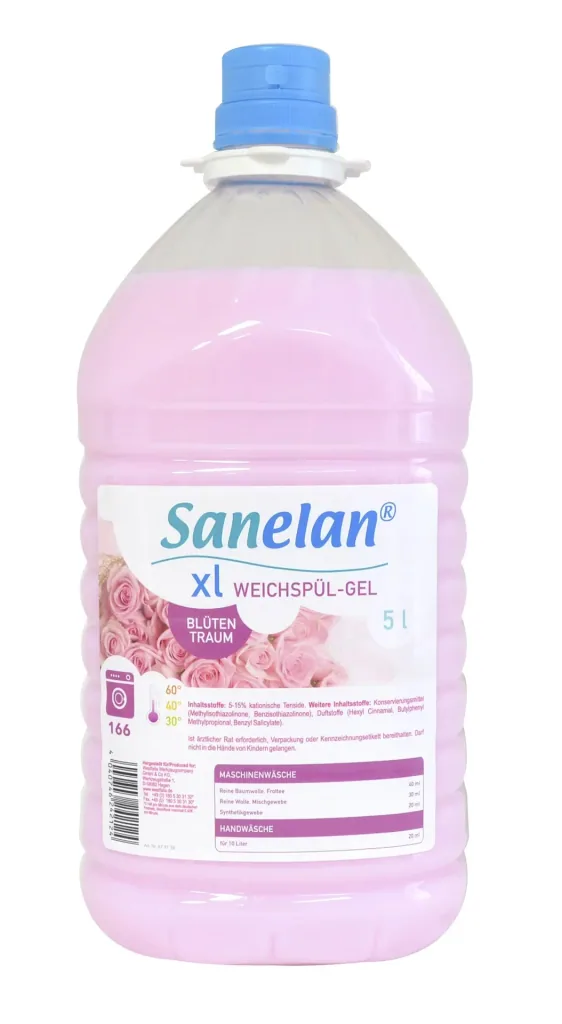 Weichspülgel Blütentraum, 5 l inklusive Dosierbecher und Auslaufhahn