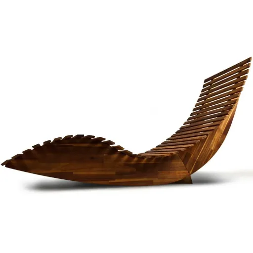 Ergonomischer Schaukelstuhl Akazienholz FSC-zertifiziert