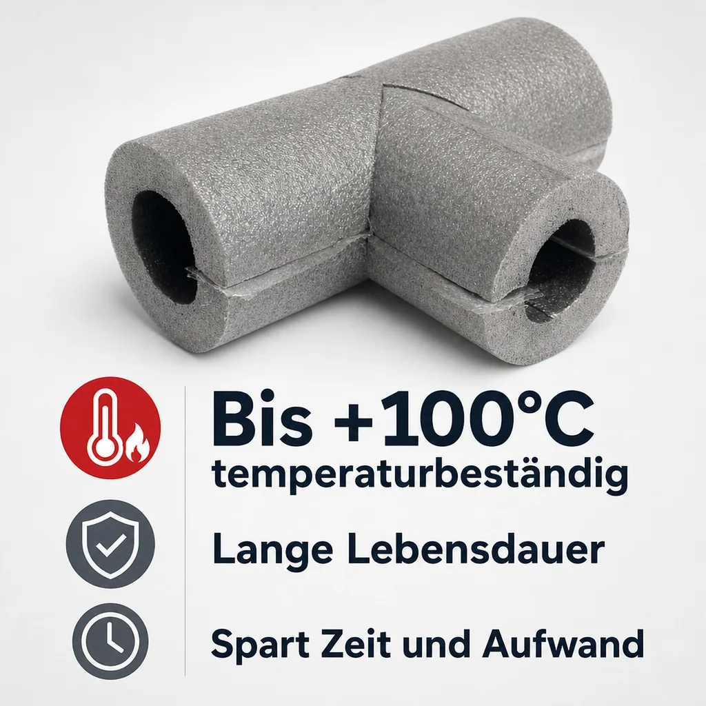 Selbstklebendes Rohr-Isolierungs-T-Stück, 18mm x 13mm