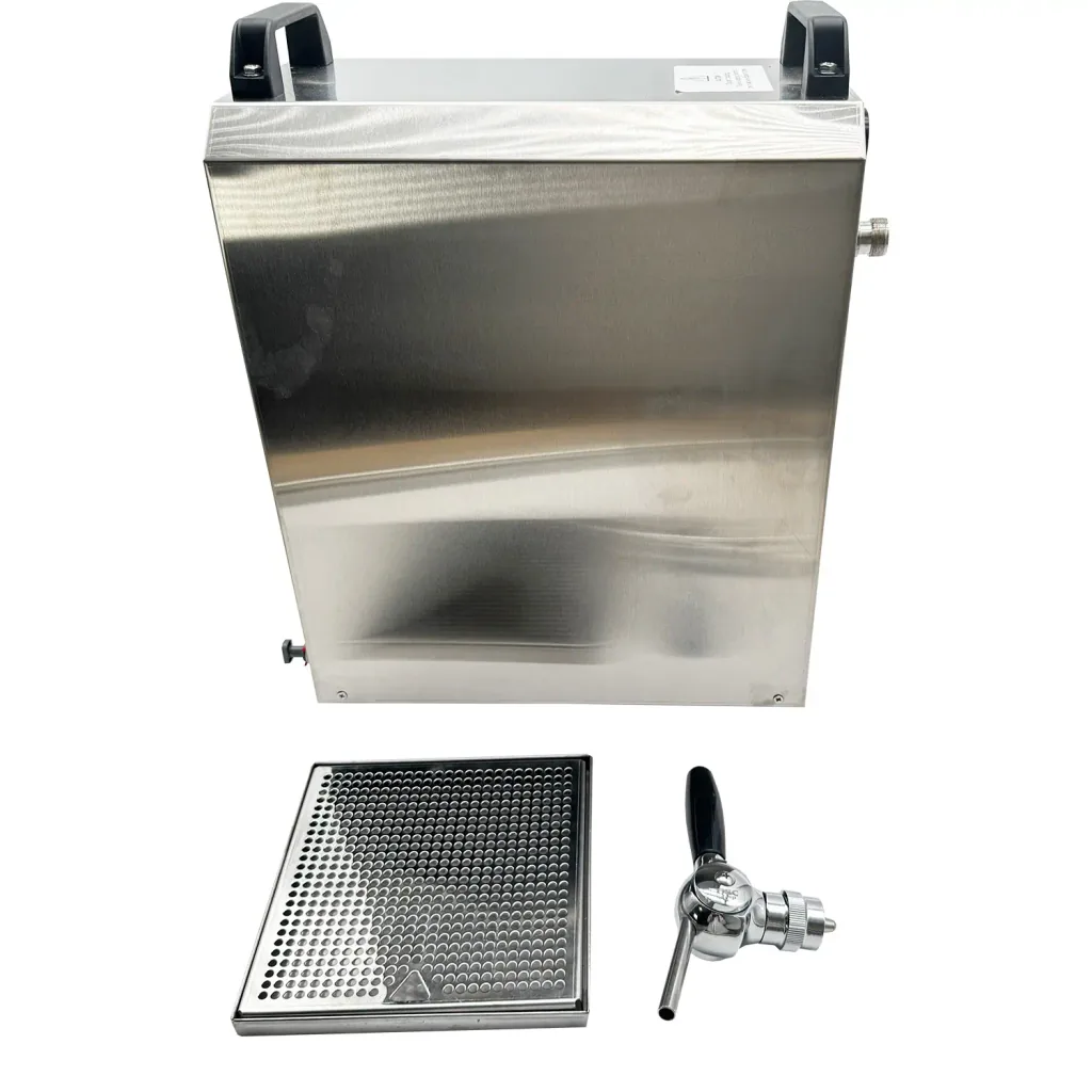 UBC Group Glühwein Spender Edelstahl mit Selbstansaugender Pumpe, 40 L/h, 220 V