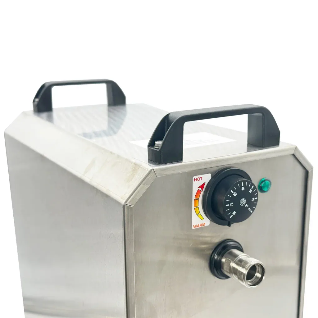 UBC Group Glühwein Spender Edelstahl mit Selbstansaugender Pumpe, 40 L/h, 220 V
