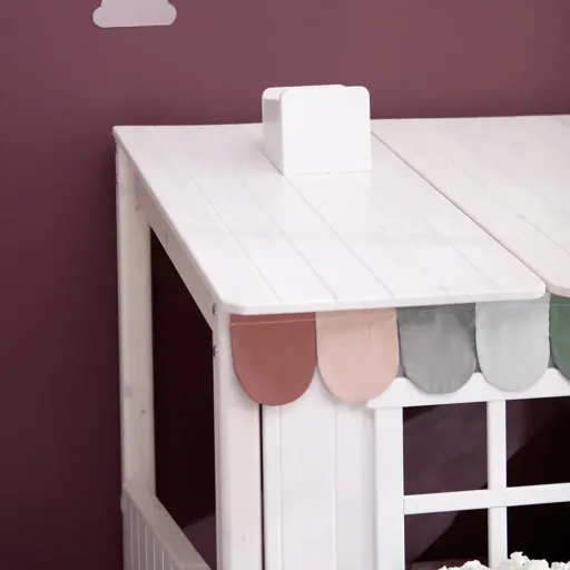 Flexa Einzelbett Haus weiss braun